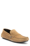 Kurt Geiger London Stirling Moc Toe Driving Shoe In Beige