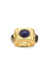 Kurt Geiger London Stone Mood Cocktail Ring In Gold