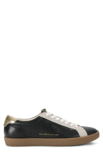 Kurt Geiger London Strand Leather Sneaker In Black