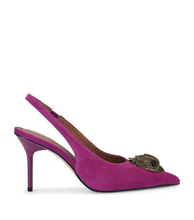 Kurt Geiger London Suede Eagle Slingback Pumps In Multi