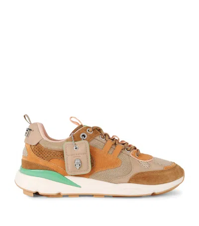 Kurt Geiger London Suede Kurt Runner Sneakers In Beige