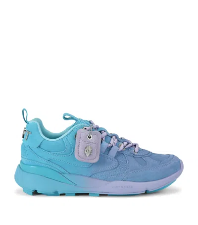 Kurt Geiger London Suede Kurt Runner Sneakers In Blue