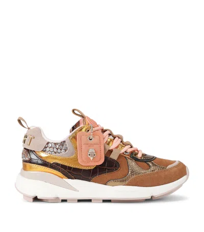Kurt Geiger London Suede Kurt Runner Sneakers In Brown