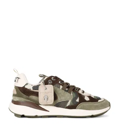 Kurt Geiger London Suede Kurt Runner Sneakers In Green