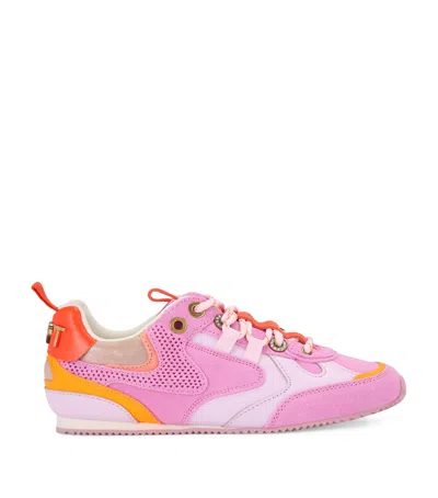 Kurt Geiger London Suede Kurt Runner Sneakers In Pink