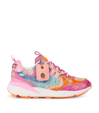 Kurt Geiger London Suede Kurt Runner Sneakers In Pink