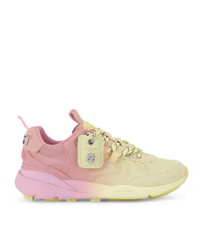 Kurt Geiger London Suede Kurt Runner Sneakers In Yellow