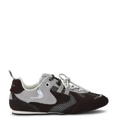 Kurt Geiger London Suede Slim Runner Sneakers In Brown