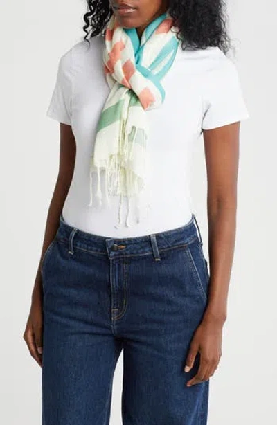 Kurt Geiger London Sun Bleached Oblong Scarf In Neutral