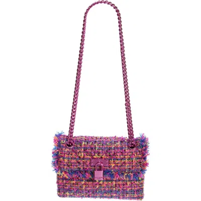 Kurt Geiger London Tweed Mini Bixton Shoulder Bag In Multi