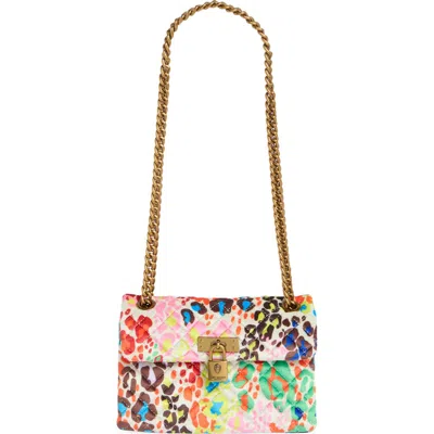 Kurt Geiger London Velvet Mini Brixton Crossbody Bag In White
