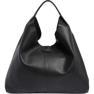 Kurt Geiger London Violet Leather Hobo Bag In Black