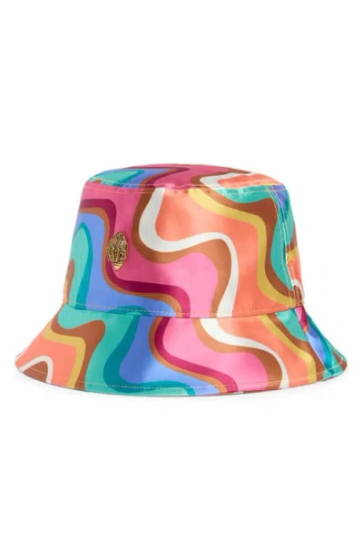 Kurt Geiger London Wavy Stripe Print Bucket Hat