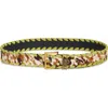 Kurt Geiger London Whipstitch Genuine Calf Hair Belt In Green