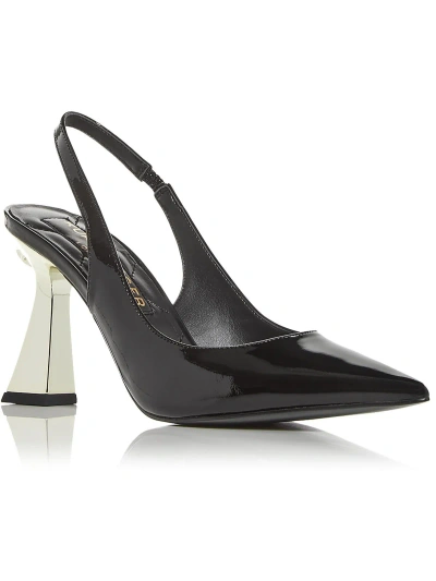 Kurt Geiger London Womens Pointed Toe Slingback Slingback Heels In Black