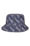 Kurt Geiger London Woven Denim Bucket Hat