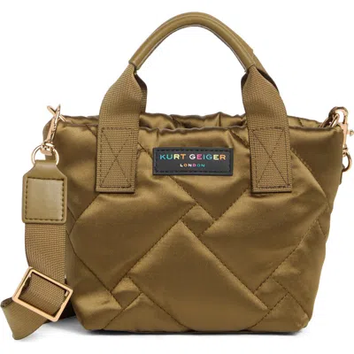 Kurt Geiger London Xs Recycled Shopper Tote Bag In Brown
