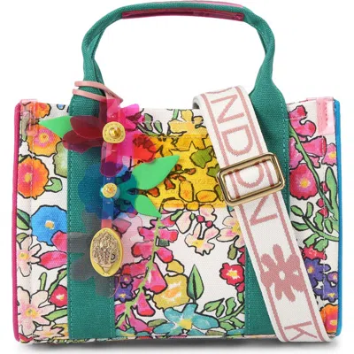 Kurt Geiger London X-small Southbank Canvas Tote In Green