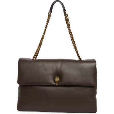 Kurt Geiger London Xxl Kew Leather Bag In Dark Brown | ModeSens