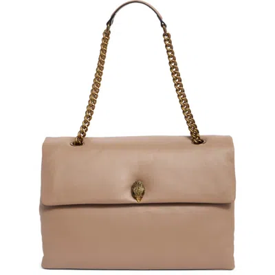Kurt Geiger London Xxl Kew Leather Bag In Light Beige