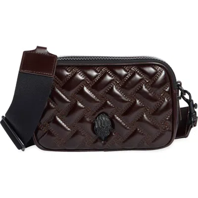 Kurt Geiger London Zip Kensington Camera Crossbody Bag In Brown