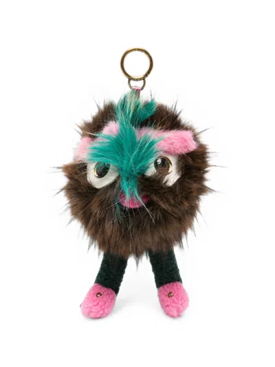 Kurt Geiger M0ascot Pom-pom Bag Charm In Red