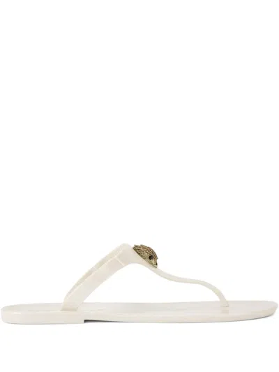 Kurt Geiger Maddison Metallic-embellishment Sandals In White