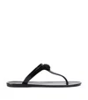 Kurt Geiger Maddison Plaque-detail Flip Flops In Black