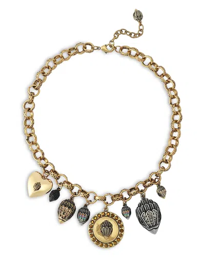 Kurt Geiger Mansion Signature Eagle Charm Statement Necklace, 16-18 In Gold