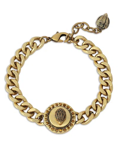 Kurt Geiger Mansion Signature Eagle Disc Bracelet In Burgundy