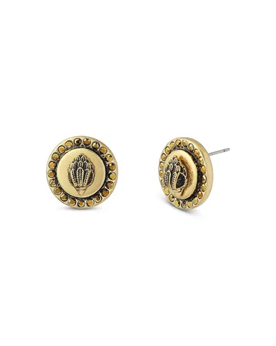 Kurt Geiger Mansion Signature Eagle Disc Stud Earrings In Multi