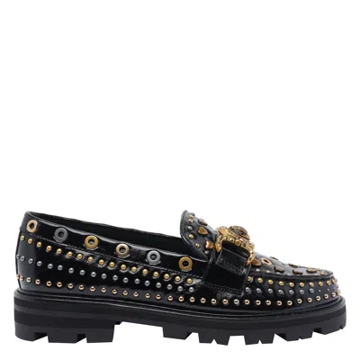 Kurt Geiger Mansion Stud Casual Loafers In Black