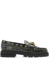 Kurt Geiger Mansion Stud-embellished Loafer In Black