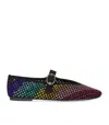 Kurt Geiger Mayfair Crystal-embellished Ballet Flats In Multi
