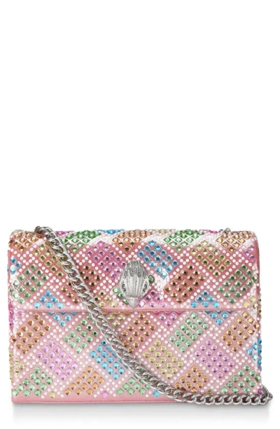 Kurt Geiger London Medium Kensington Convertible Crossbody Bag In Open Pink