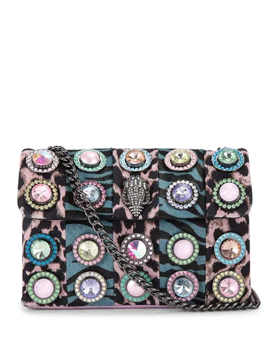 Kurt Geiger Medium Kensington Octavia Crossbody In Blue