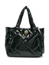 Kurt Geiger London Kensington Puff Embellished Top Handle Shopper In Green