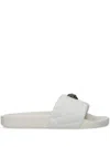 Kurt Geiger Quilted Meena Eagle Slides In White