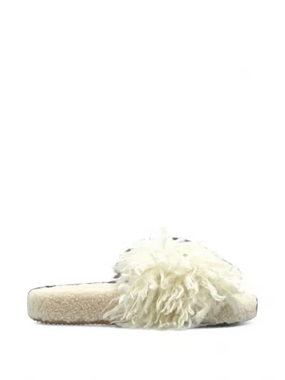 Kurt Geiger Meena Eagle Slippers In Neutral