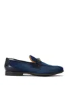 Kurt Geiger Alton Denim Slip-on Loafers In Navy