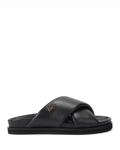 Kurt Geiger London Baron Cross Strap Slide Sandal In Black