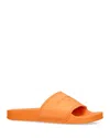 Kurt Geiger London Mens Orange Kgl Branded Textile Pool Sliders
