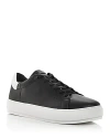 Kurt Geiger London Mens Black Laney Platform Leather Trainers In Black