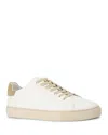 Kurt Geiger London Mens Taupe Comb Lennon Logo-embossed Leather Low-top Trainers In Open Beige