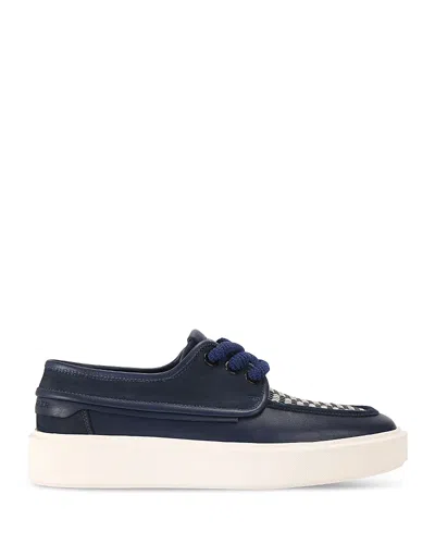 Kurt Geiger Men's Milbank Lace Up Deck Shoes In Navy