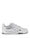 Kurt Geiger Men's Regan Plaque Sneakers In Silver