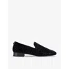 Kurt Geiger Embellished Ace Loafers In Black