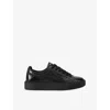 Kurt Geiger Mens Black Albion Leather Trainers Eur 45 / 11 Uk In Black