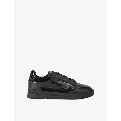 Kurt Geiger Leather Kingsland Sneakers In Black