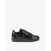 Kurt Geiger Patent Leather Southbank Tag Sneakers In Multi